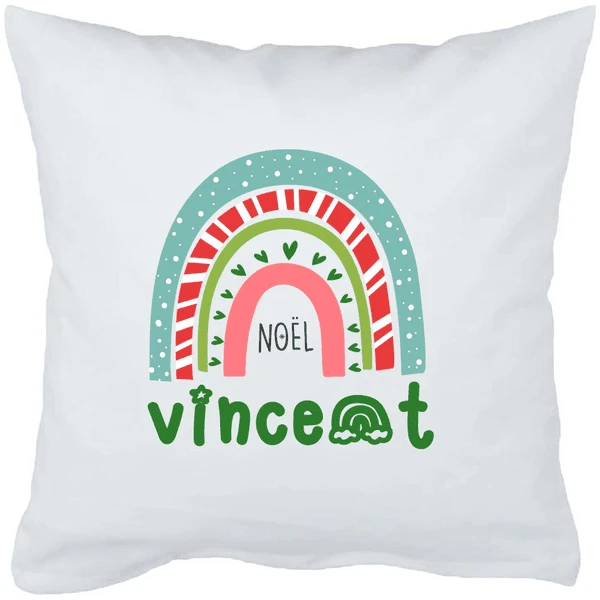 Schnullireich Babykissen Mit Namen Weihnachten Weiß