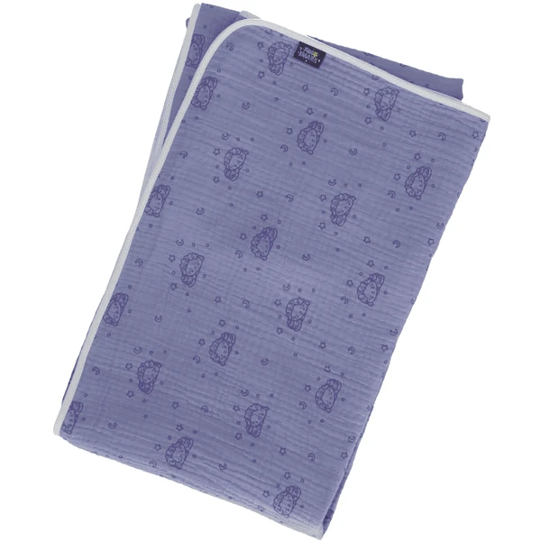 Sterntaler Musselin-Babydecke Schlummerschaf Flieder