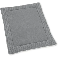 Sterntaler Strick-Krabbeldecke Silber Meliert 100 Cm X 80 Cm