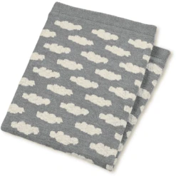 Sterntaler Strick-Schmusedecke Silber Meliert 100 Cm X 80 Cm