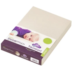 Träumeland Bezug Für Laufgittermatratzen Jersey Beige 75 X 100 Cm