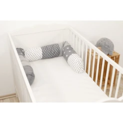Ullenboom Baby-Bettschlange Graue Sterne 160 Cm