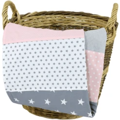 Ullenboom Babydecke & Kuscheldecke 100X140 Cm Rosa Grau