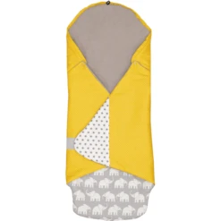 ULLENBOOM® Einschlagdecke Elefant Gelb 98 X 98 X 2 Cm