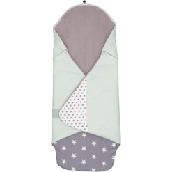 ULLENBOOM® Einschlagdecke Mint Grau 98 X 98 X 2 Cm