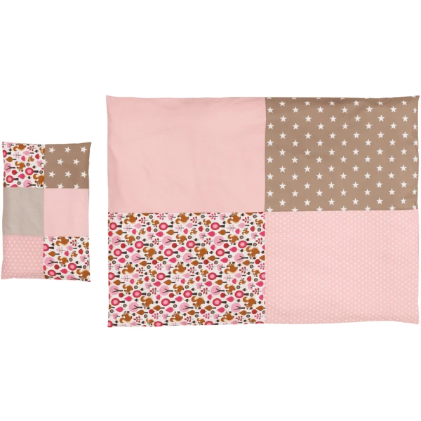 Ullenboom Kinder Bettwäsche-Set Sand Eichhörnchen 135 X 100 Cm + 40 X 60 Cm
