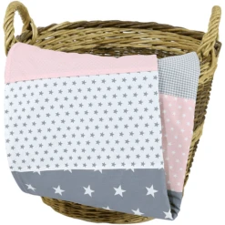 Ullenboom Kuscheldecke Rosa Grau 70x100 Cm
