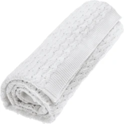VINTER&BLOOM Kuscheldecke Grace White Light